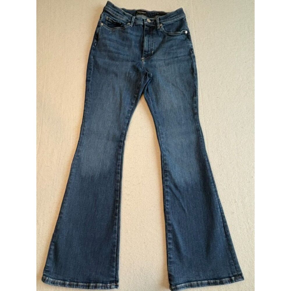 Banana Republic Hi Rise Flare Womens Jeans 27P Stretch Dark Wash First Quality